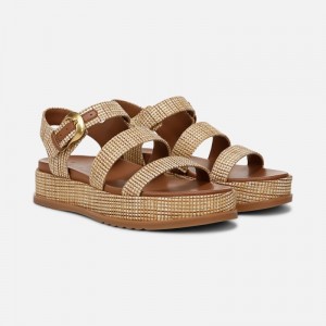 Naturalizer Women's 27 EDIT Zizi Platform Sandals Beige FY26-7196T3