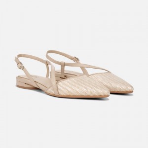 Naturalizer Women's Hawaii Flat Slingbacks Beige / Brown RD11-9831P8