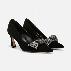 Naturalizer Women's 27 EDIT Emery Bow Pumps Black IF91-9451I5