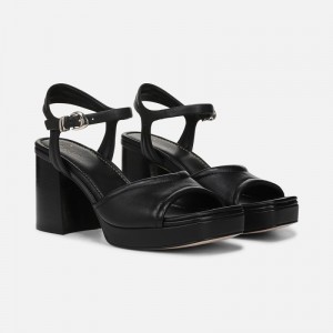 Naturalizer Women's 27 EDIT Paloma Platform Heeled Sandals Black EC77-1917S3