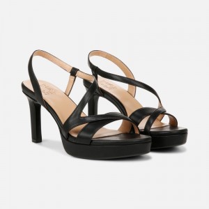 Naturalizer Women's Abby Heeled Dress Sandals Black CB31-4891V8