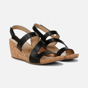 Naturalizer Women's Adria Wedge Sandals Black XW21-2861A3