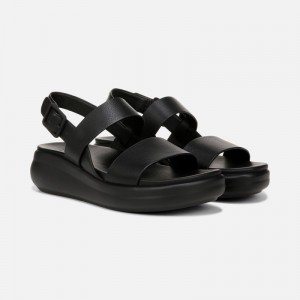 Naturalizer Women's Coast Wedge Platform Sandals Black FE81-1201N6
