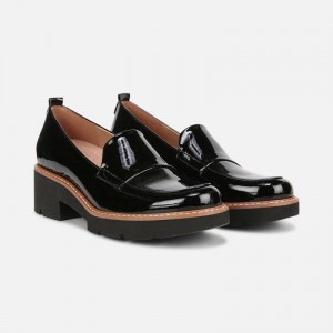 Naturalizer Women's Darry Lug Sole Loafers Black GO09-2959M1