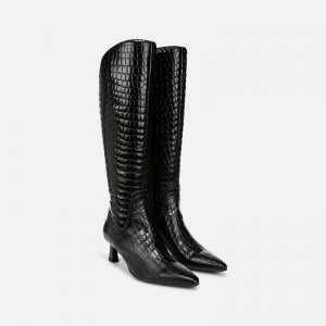 Naturalizer Women's Deesha Knee High Boots Black EN51-9331T9