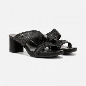 Naturalizer Women's Inez Heeled Dress Sandals Black TX67-0637Z9