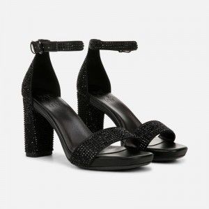 Naturalizer Women's Joy Heeled Dress Sandals Black TS38-9008C6