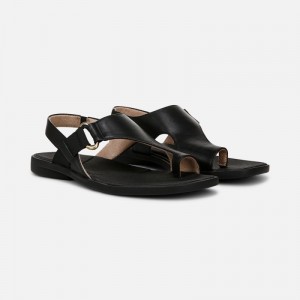 Naturalizer Women's SOUL Freya Flat Sandals Black GB22-2742F9