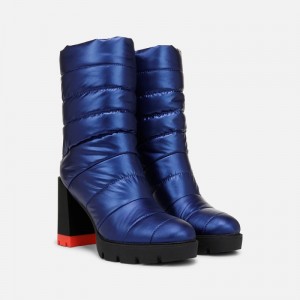Naturalizer Women's Think Royln Crosswalk Water Repellent Booties Blue IX94-2994T5