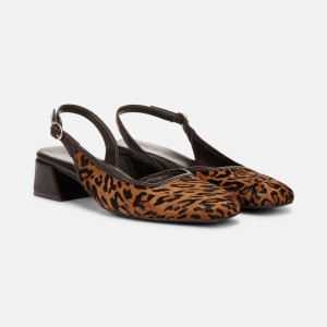 Naturalizer Women's Jayla Slingback Pumps Brown Multi RQ13-7713J8