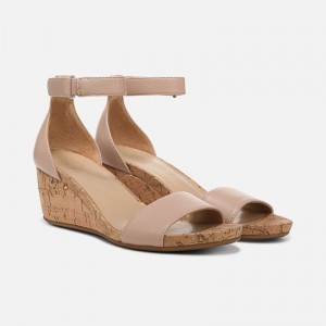 Naturalizer Women's Areda Wedge Sandals Brown RT58-4508L6