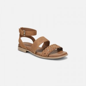 Naturalizer Women's Gana Strappy Flat Sandals Brown PG10-0510T1