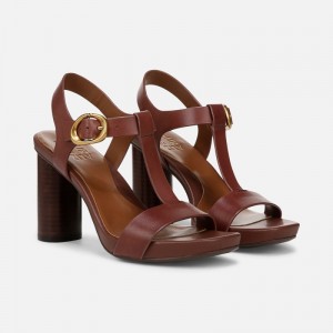 Naturalizer Women's Jordis Heeled Dress Sandals Brown KT01-7711Q3