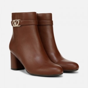 Naturalizer Women's Lottie Ankle Boots Brown ZL68-2768W9