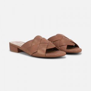 Naturalizer Women's Morena Flat Sandals Brown UE11-5741G8