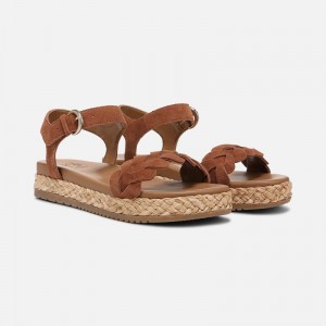Naturalizer Women's Neila Platform Sandals Brown IT13-6423L1