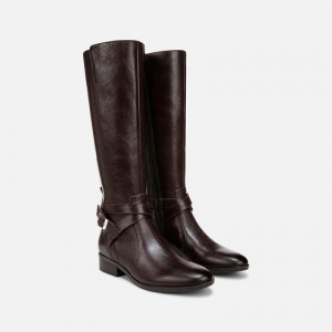 Naturalizer Women's Rena 2 Narrow Calf Riding Boots Brown MK33-6303I2