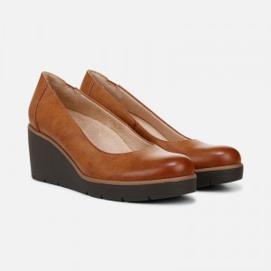 Naturalizer Women's SOUL About Time Wedge Pumps Brown II95-3955D9