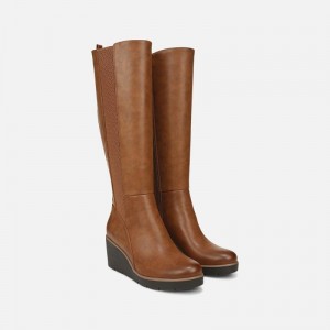 Naturalizer Women's SOUL Adrian Knee High Boots Brown NB79-8449B4