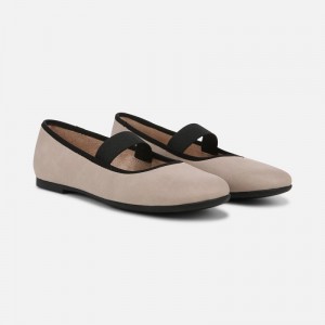 Naturalizer Women's SOUL Brilliant Mary Jane Ballet Flats Brown TO84-7944X7