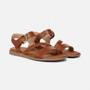 Naturalizer Women's SOUL Jayvee Flat Sandals Brown MX68-3538Z5