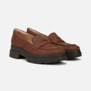 Naturalizer Women's SOUL Ophelia Lug Sole Loafers Brown DG37-4697D5