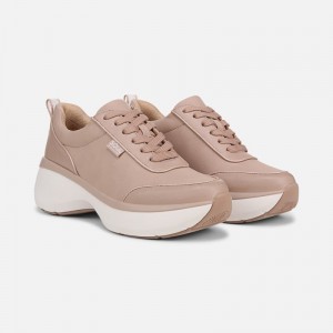 Naturalizer Women's SOUL Roquel Lace Up Sneakers Brown LO39-9639W1