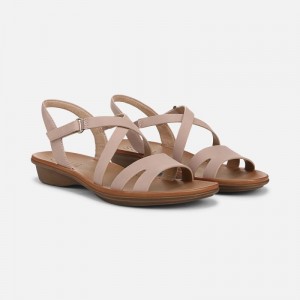 Naturalizer Women's SOUL Shenna Flat Sandals Brown HS11-8071Q8