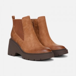 Naturalizer Women's Soul Cora Ankle Boots Brown IK34-3784A3