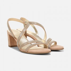 Naturalizer Women's Vanessa Heeled Dress Sandals Brown OX23-0213B8