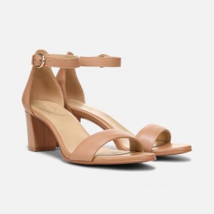 Naturalizer Women's Vera Heeled Dress Sandals Brown QZ66-8436X1