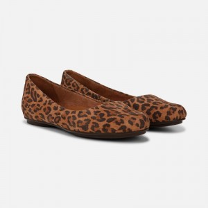 Naturalizer Women's Maxwell Ballet Flats Brown / Leopard RM07-0257L1