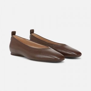 Naturalizer Women's 27 Edit Carla Ballet Flats Chocolate FI69-1779Q0