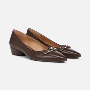 Naturalizer Women's Becca Pointed Toe Flats Chocolate ZC31-0391J3
