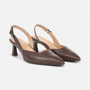 Naturalizer Women's Dalary Slingback Pumps Chocolate KP83-4323A4