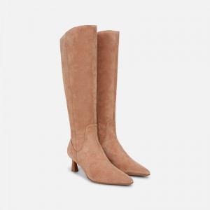 Naturalizer Women's Deesha Extra Wide Calf Knee High Boots Coffee HP27-5507S0