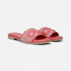 Naturalizer Women's Genevieve Slide Sandals Coral Pink UJ57-1017N4