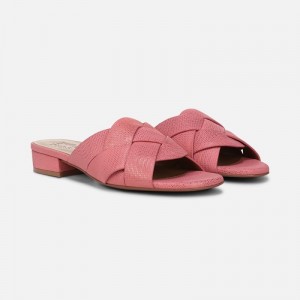 Naturalizer Women's Morena Flat Sandals Coral Pink YE34-2284I6