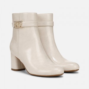 Naturalizer Women's Lottie Ankle Boots Cream OQ78-8308P6