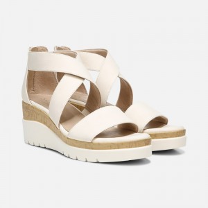 Naturalizer Women's Soul Goodtimes Wedge Sandals Cream EU87-0857Q7