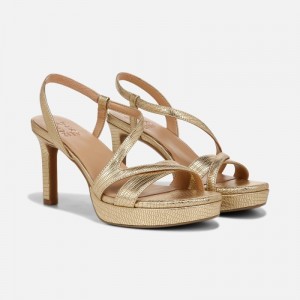 Naturalizer Women's Abby Heeled Dress Sandals Dark Gold PN44-7334A4