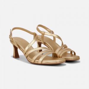Naturalizer Women's Galaxy Heeled Dress Sandals Dark Gold MB02-2032H7