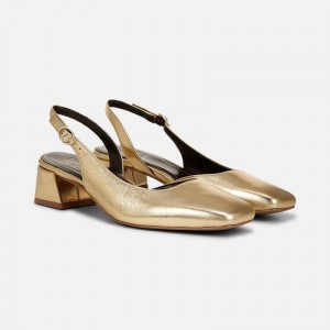 Naturalizer Women's Jayla Slingback Pumps Dark Gold SM40-1430T6
