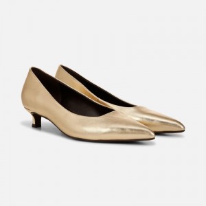 Naturalizer Women's Natalia Kitten Heels Dark Gold GZ57-5947A4