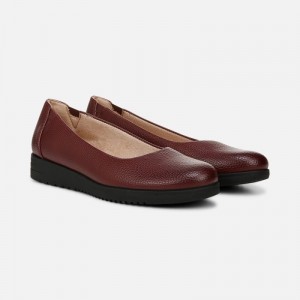 Naturalizer Women's SOUL Idea Ballet Flats Dark Red YV85-5075X8