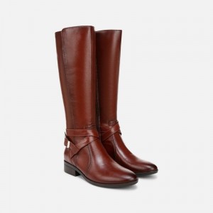 Naturalizer Women's Rena 2 Narrow Calf Riding Boots Deep Brown BC21-6401A8