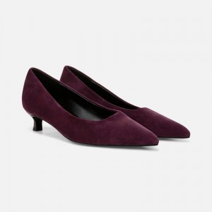 Naturalizer Women's Natalia Kitten Heels Deep Purple IB23-6353N7