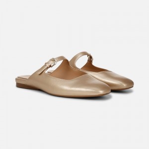 Naturalizer Women's Apple Mary Jane Mules Gold BP48-5568N9