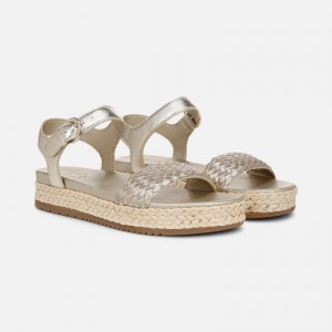 Naturalizer Women's Neila Platform Sandals Gold PW54-4324A8