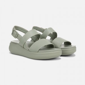 Naturalizer Women's Coast Wedge Platform Sandals Green OQ63-2073H1